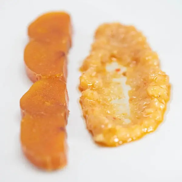 Bottarga infused with preserved lemon